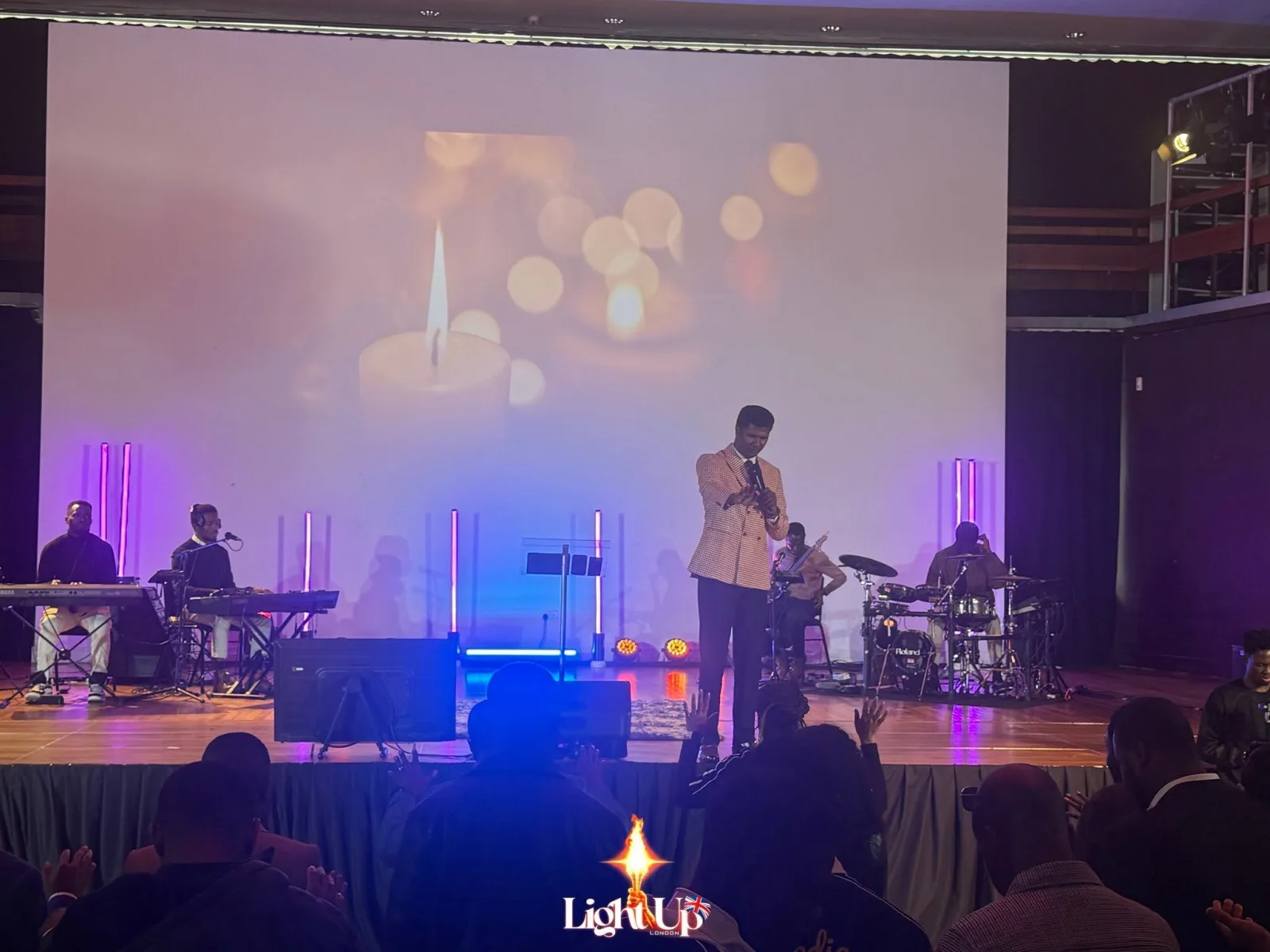 Teaching and worship at an Ambassadors Word United Kingdom gathering